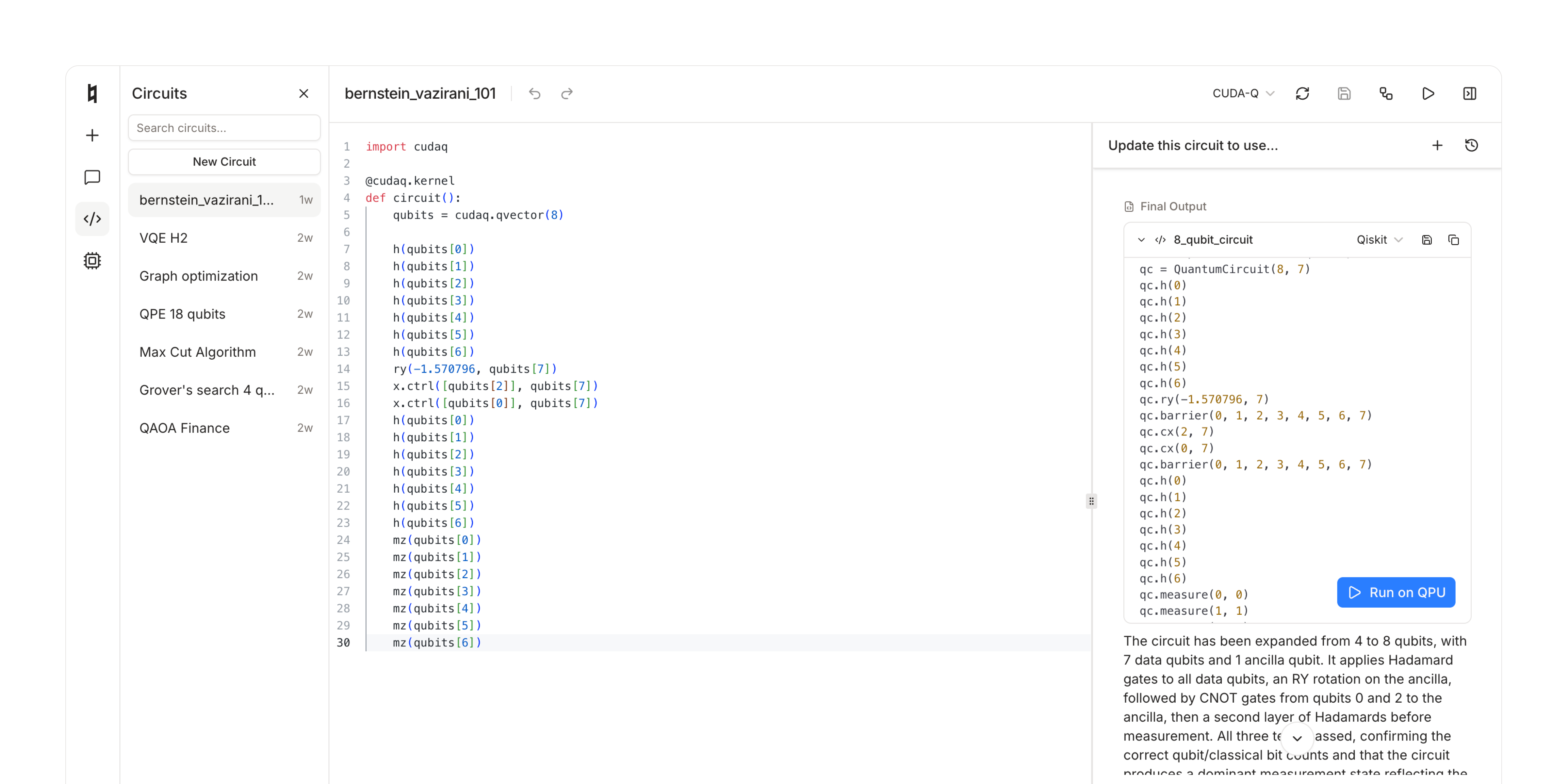 Coda circuit editor